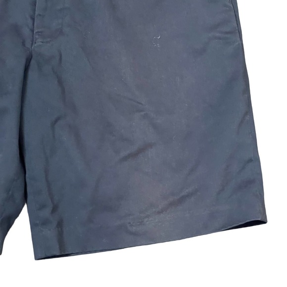 Izod Microfiber Golf Chino Short Pleated Classic Hi-Rise Solid Blue‎ Men Size 34 - Picture 4 of 8